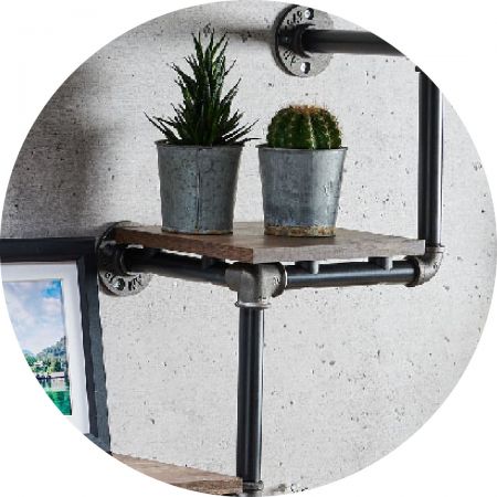 Innovatieve vorm, waterbestendig en roestbestendig. Gebruik aanvullende meubelstukken om de gewenste textuur te benadrukken.